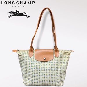 Longchamp Le Pliage Polka Dot Shoulder Tote
